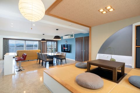 Oceanfront / Private Onsen / 7 min walk to Beach