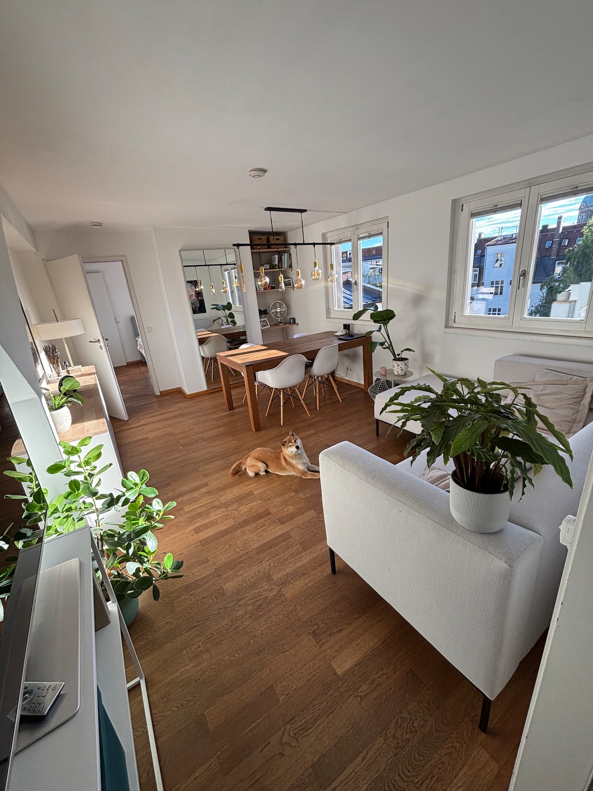 Successful Airbnb property: Central duplex apartment + large private roof terrace in Lehel