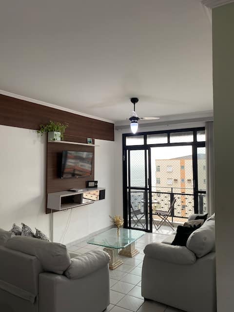 Top Airbnb: Apartment Pé na Areia – Praia Grande, Vila Tupi em Praia Grande
