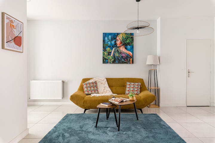 Appartement Rdc Rénové & Cosy - 2 Chambres Lit 160 - Saint-Étienne
