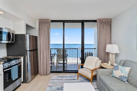 Top performing Airbnb: Salt & Sea Oceanfront Condo at Beach Colony Resort in Myrtle Beach / Conway