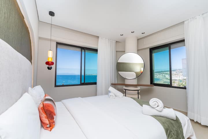 3ch Vue Mer/ 10 Eme éTage/première Ligne Corniche - Tanger