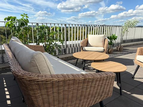 Penthouse apartment on the Lahn with a view