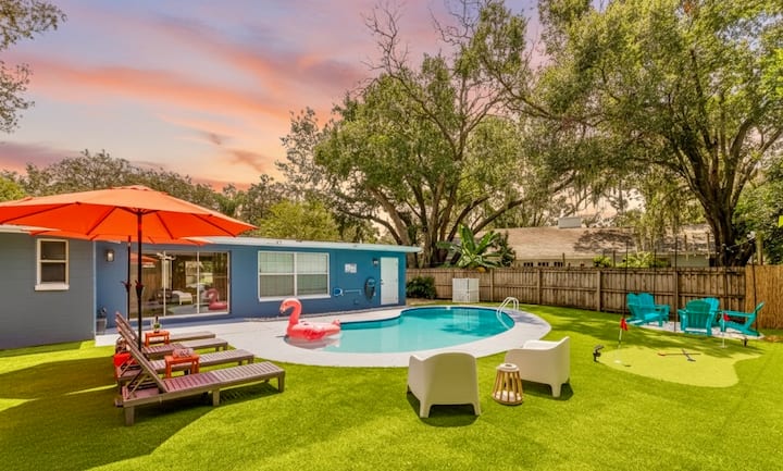 Elysian Villa•heated Pool•cinema•game•busch Garden - Tampa, FL