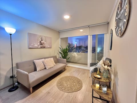 Top performing Airbnb: Premium Apartment, 9th Floor, Wi-Fi + Parking + Downtown Chillán in Nuble Region