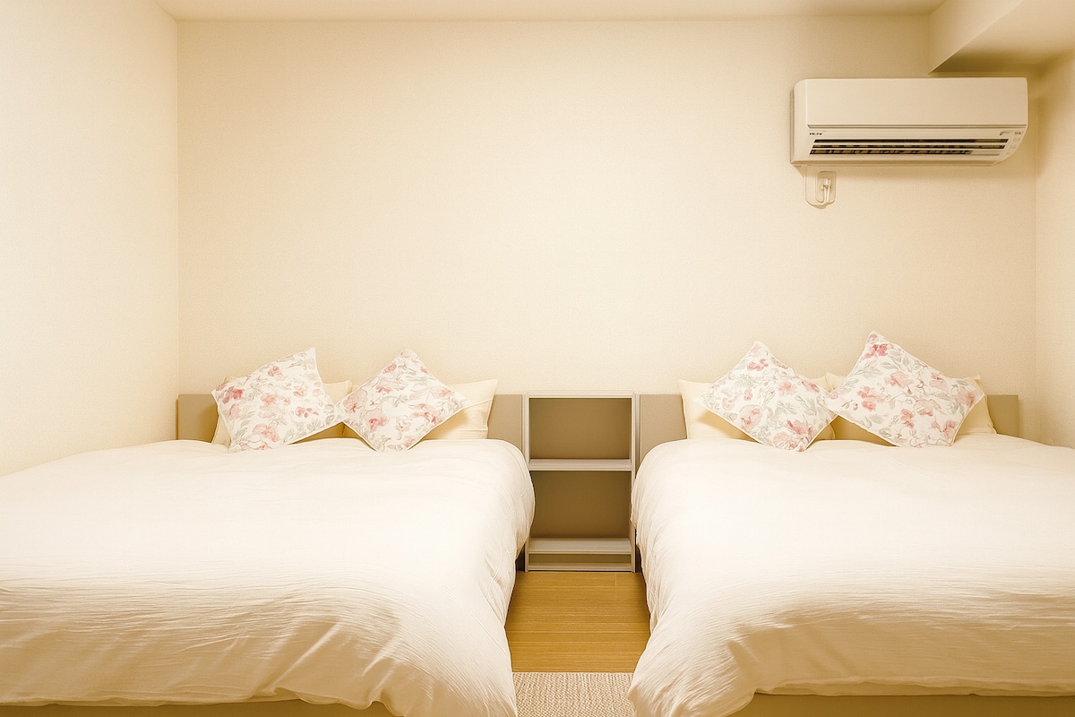 Room 302, 3rd floor, elevator available, 1 stop by train, direct