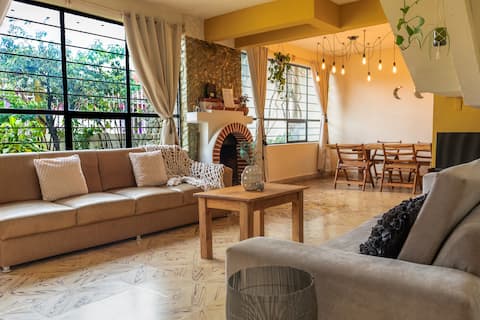 Home for family/group with garden and terrace