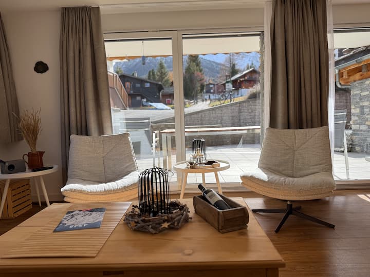 Cozy Apartment With Terrace & Village Ski Depot - Saas Fee