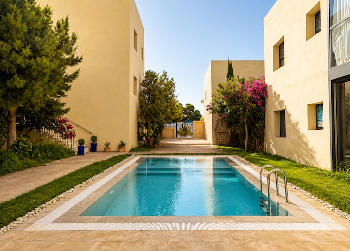 Duplex 4 Chambres Vue Mer & Piscine Luxe - Taghazout