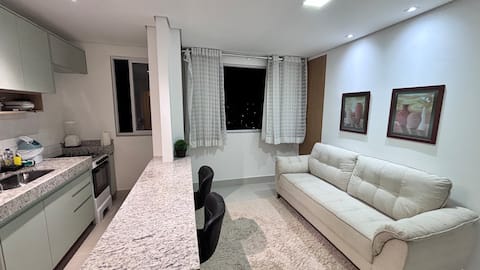 Airbnb em destaque: Modern studio apartment with air conditioning 300m from UFV em Viçosa