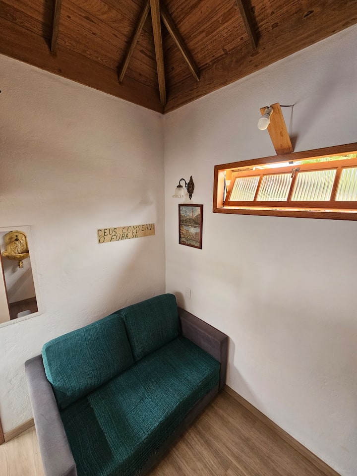 Дневна соба со удобен кауч на спуштање.