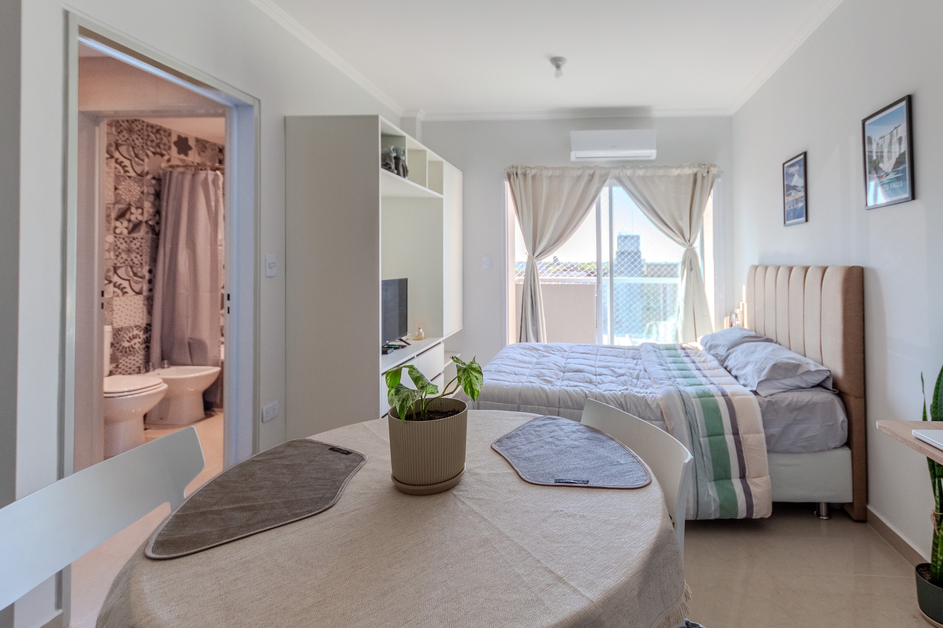 Квартира-студия с балконом в Villa Urquiza