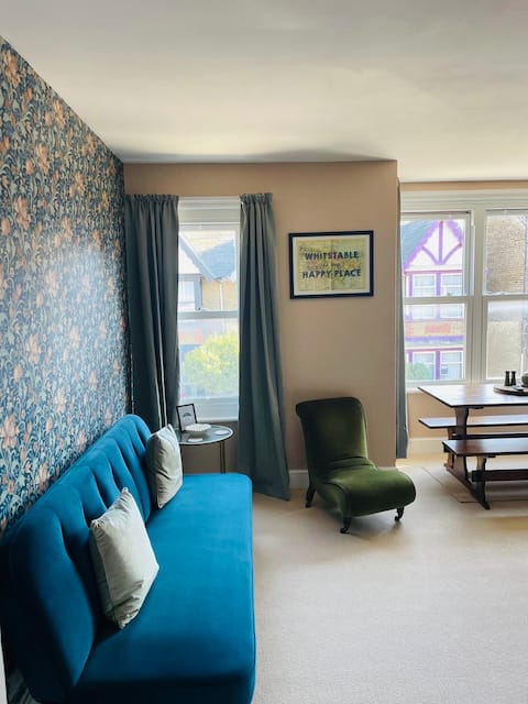Popular Airbnb listing: The Oyster Hideaway ~ stylish, 2-bed, dog-friendly in Chestfield