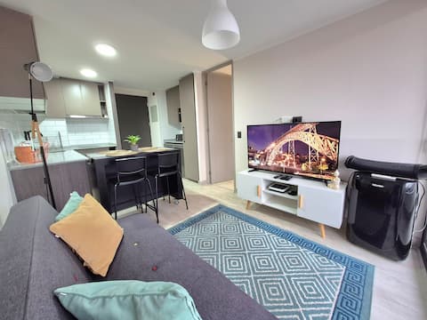 Top performing Airbnb: Modern 1D+1B apartment with parking in Independencia