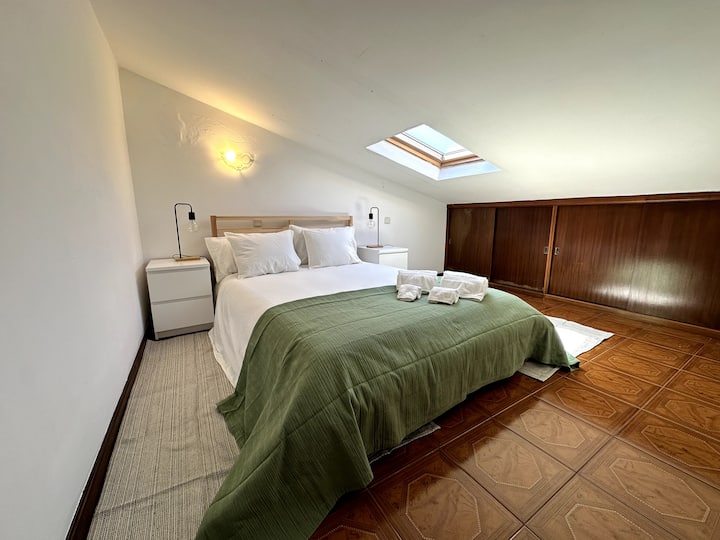 Second upper floor bedroom with double size bed.