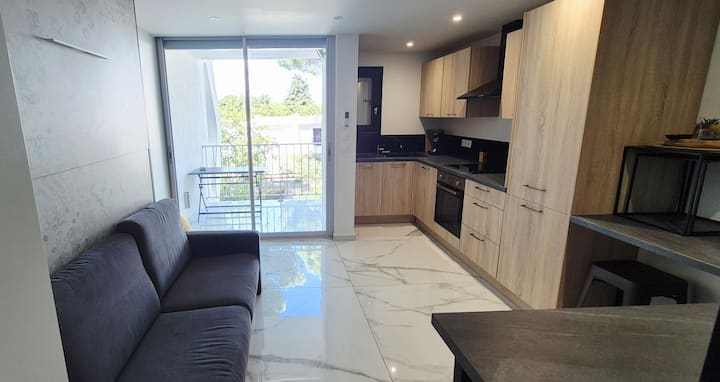 Studio 7mn Mer Moderne, Cosy, Parking, Piscine - La Grande-Motte
