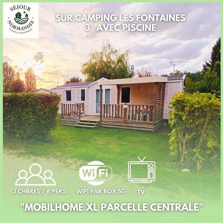 Mhome 3ch/6p Xl Wifi/tv | Camping 3* (27) - Normandie