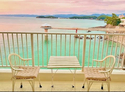 Ajisai
Entire 57㎡ villa-style apartment
Front-line sea view from the Kaichu Observatory Tower