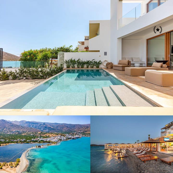 Beachfront / Walk To Restaurants / Private Pool - Elounda