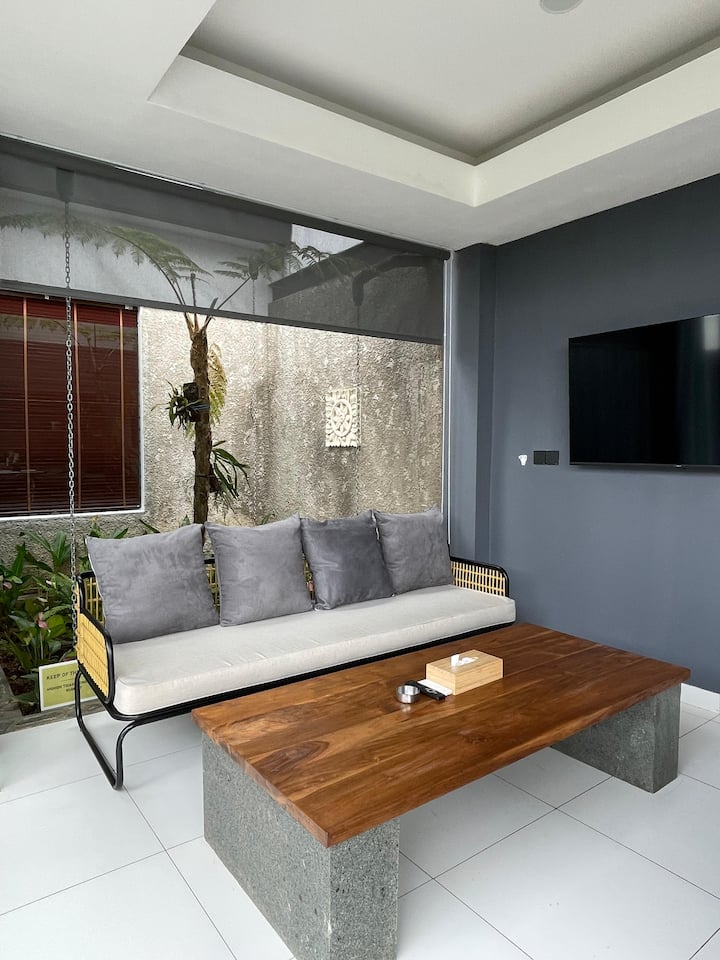 Tropical Dago - Monstera 1br With Kitchen And Pool - Bandung
