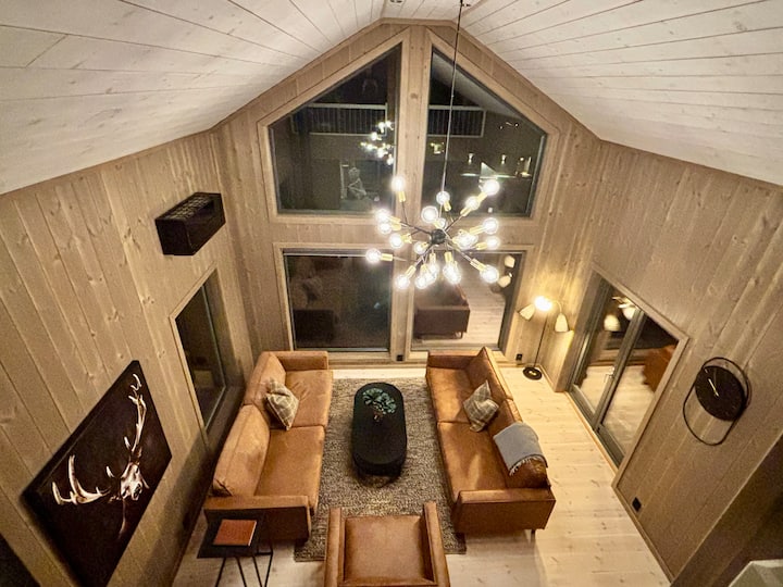 Near Gardermoen| Lygna Serenity Lodge|sauna, Views - Norwegen
