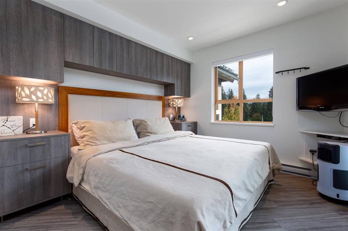 غرفة النوم الأساسية: سرير كينج، تلفزيون