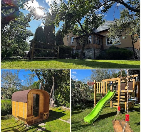 Lipoffka - cozy home with sauna and a kids’ area