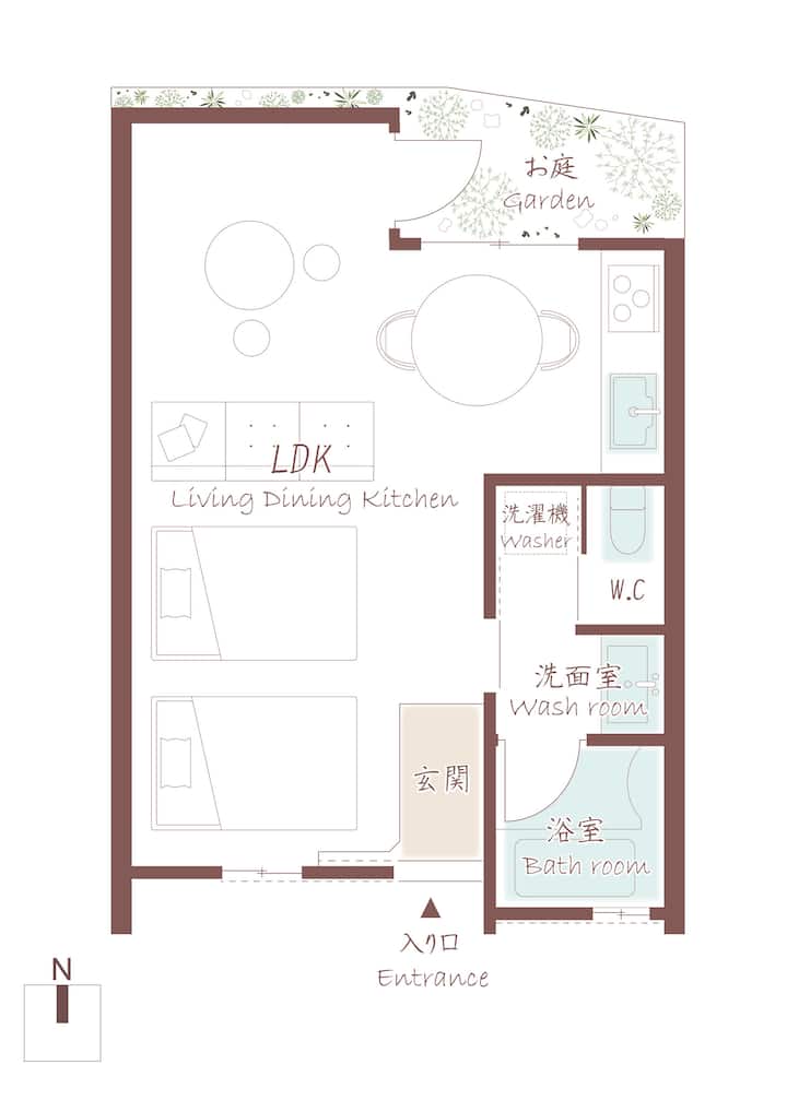京都市認定の京町家。築140年の平屋リノベーション。 - Kioto