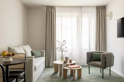 Beliebte Airbnb-Anzeige: Modern 1-Bedroom Apartment in Munich City West in St. Vinzenz
