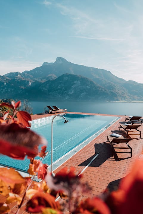 6.Apartment with Sauna and heated Pool on a Farm