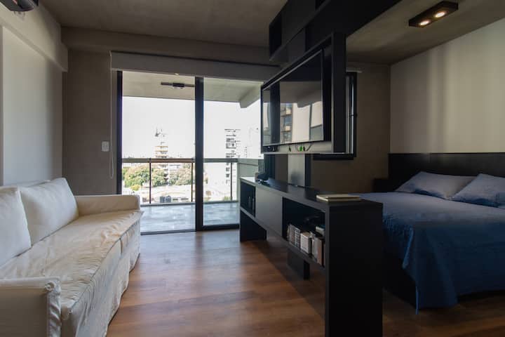 Apartamento studio de 8º andar em Chacarita