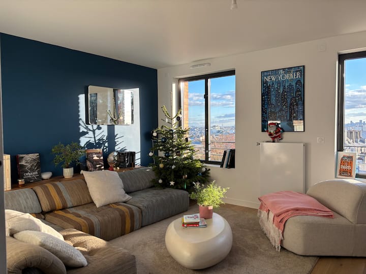 Duplex Avec Vue Panoramique Sur Paris - باريس