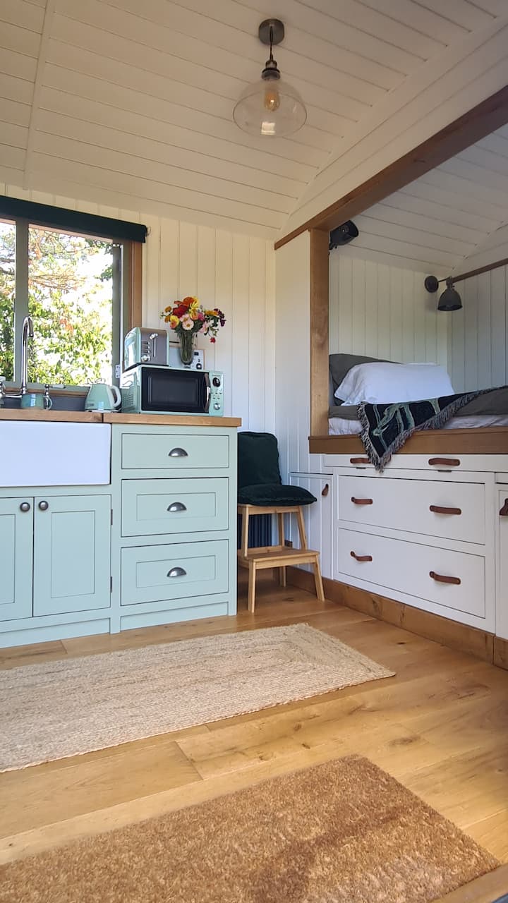 Kitchenette and woodburner