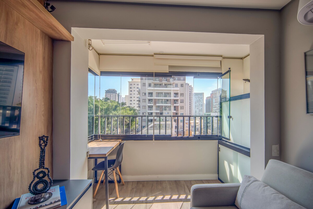 Imóvel de sucesso: Apartment in Moema. 30 meters from Ibirapuera Mall em São Paulo