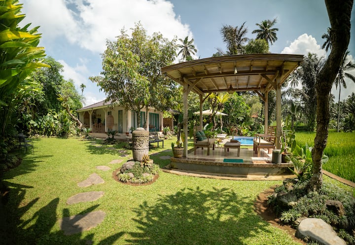 Peaceful Private Pool Villa With Ricefield View - بالي
