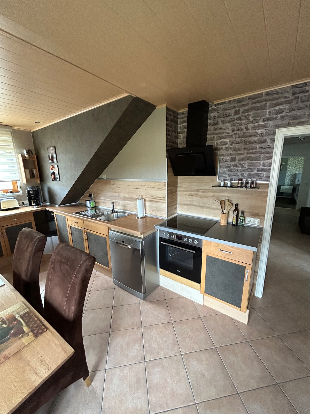 Attic apartment with high-quality equipment