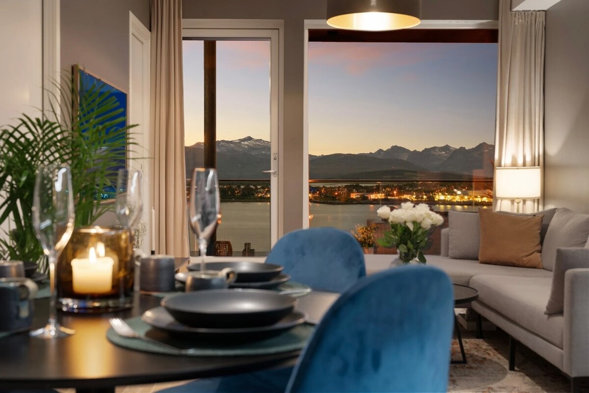 Illustration of High Ceiling Penthouse Apartment In Norway