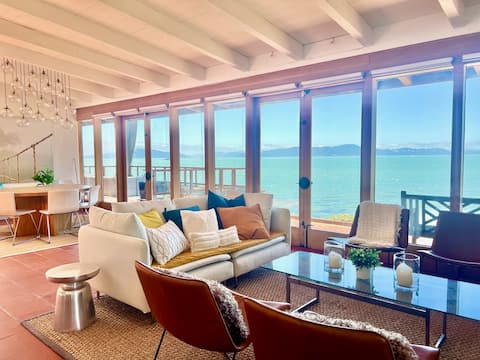 Hygge House | private beach • hot tub • fire pit