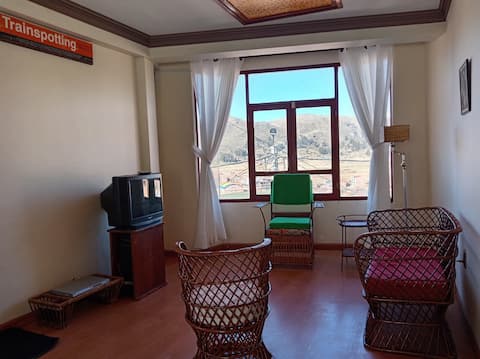 Nice apartment with a terrace and lake view