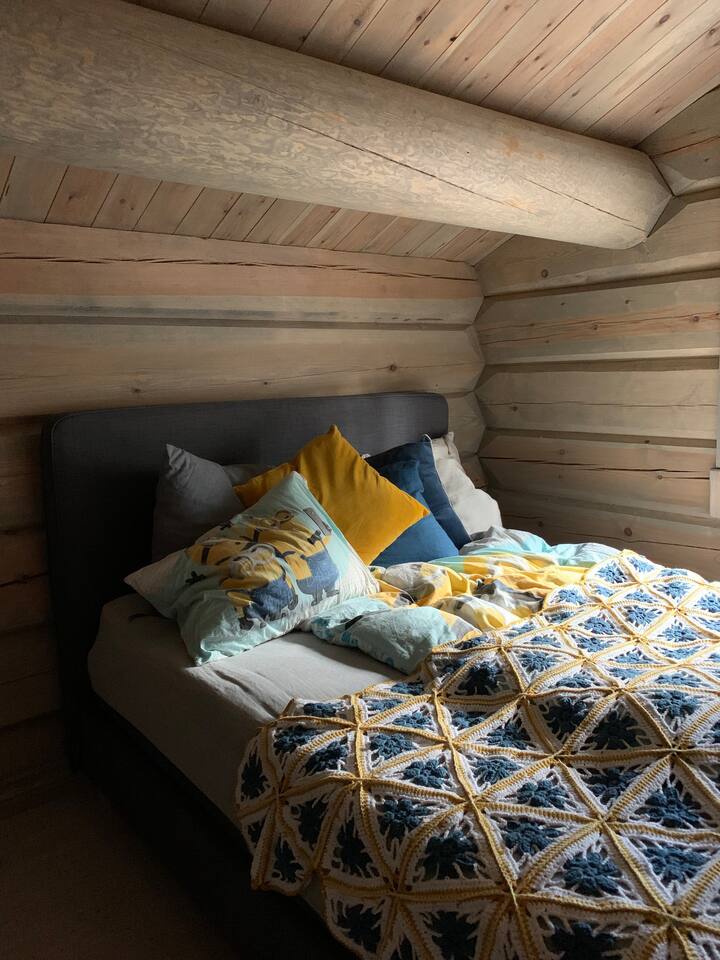 Dos dormitorios en la sala de estar, aquí cama 160. 