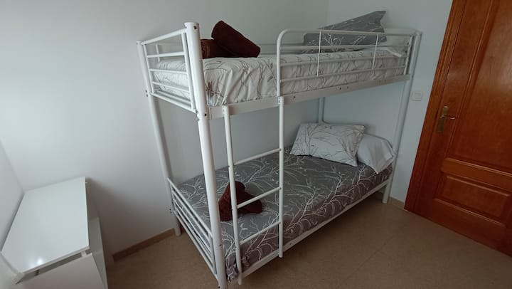 Room with bunk bed