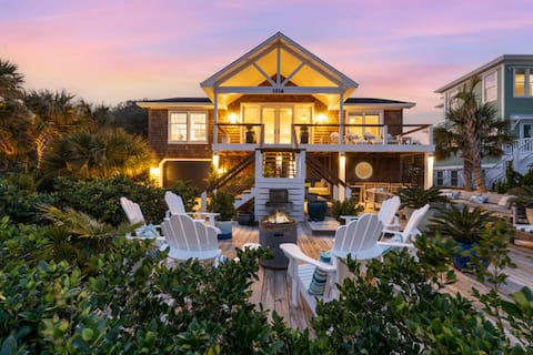 6 BR Oceanview, POOL, 2 Min walk to Beach, Game Rm