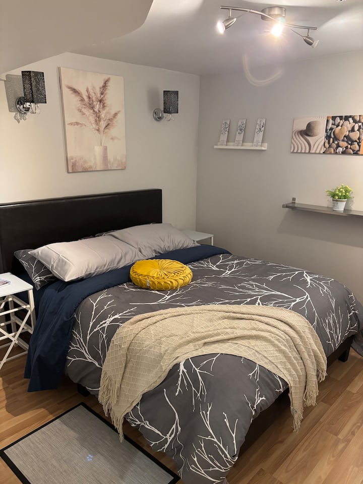 Chambre Moderne Avec Salon Et Salle De Bain Privés - Chambly