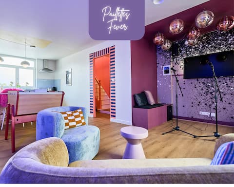 Paillettes fever: house with karaoke, 3 bedrooms