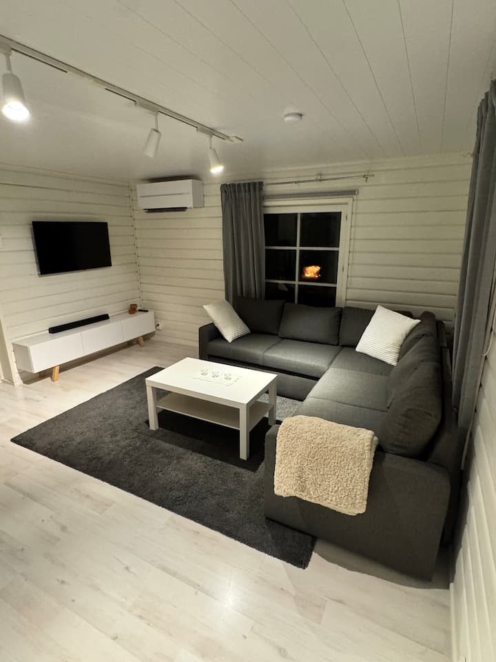 Peace And Warmth In The Shelter Of A Log Cabin - Lappland