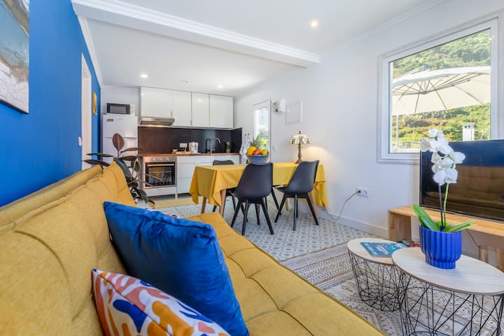 Blue House - Top Floor- Ocean & Mountain View - Ac - São Vicente