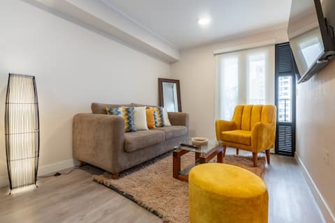 Geko | Bright 1BR near Larcomar w/ Pool and Gym