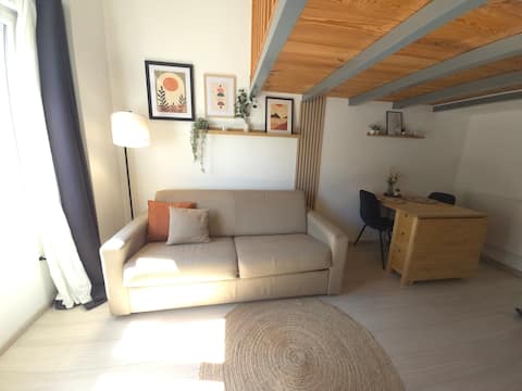 Mezzanine studio · 4 people · Parking · 2 km from Walibi