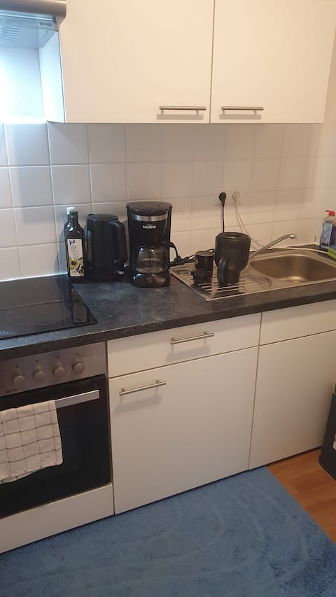 Successful Airbnb property: One-room apartment with balcony and view in Linden Mitte