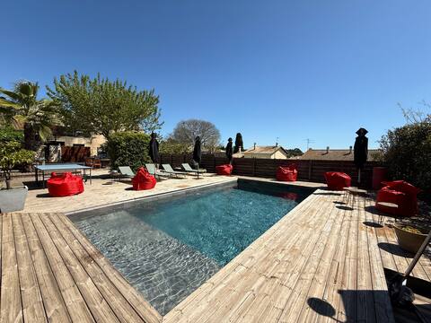Nice cozy house 120 m2, heated pool